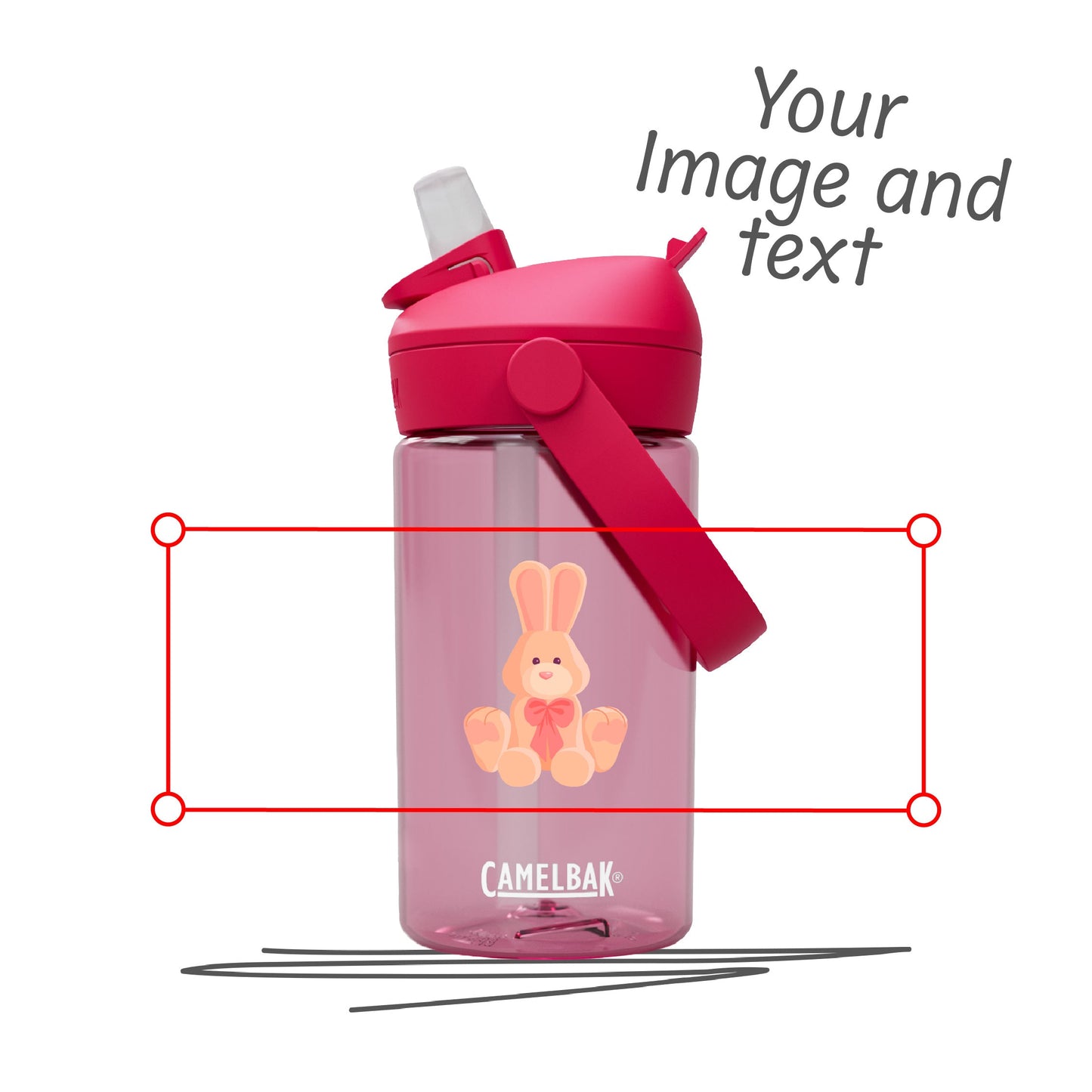 Kinder Trinkflasche personalisieren - CAMELBAK THRIVE FLIP STRAW BOTTLE KIDS 0.4 L