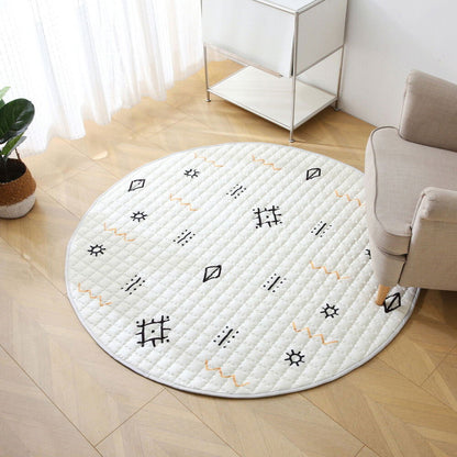 Hakuna Matte Gesteppte Krabbeldecke | Acapulco Beach Design | 1,5 m Durchmesser - heartbeat - 