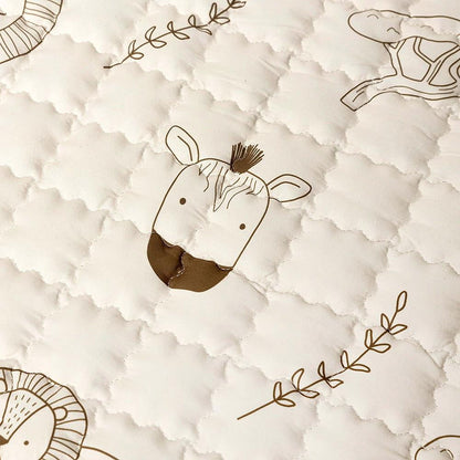 Hakuna Matte Gesteppte Krabbeldecke | Safari Animals | 1,5 m Durchmesser - heartbeat - 