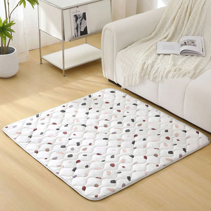 Hakuna Matte Gesteppte Krabbeldecke | Unisex-Hygge-Design | Confetti | 127 x 127 cm - heartbeat - 