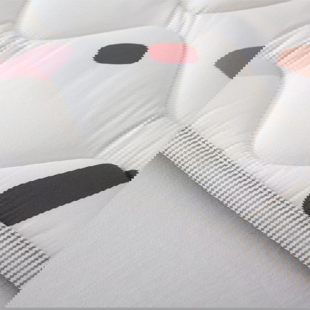 Hakuna Matte Gesteppte Krabbeldecke | Unisex-Hygge-Design | Confetti | 127 x 127 cm - heartbeat - 
