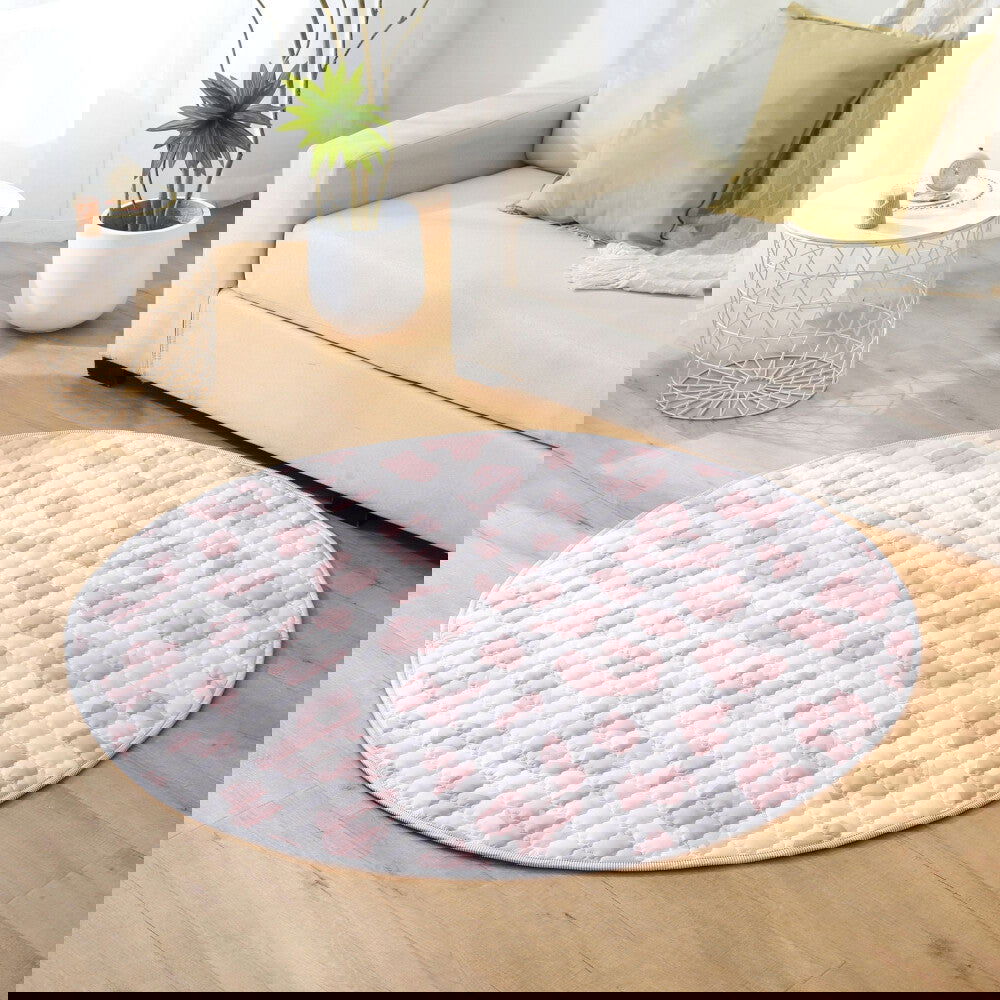 Hakuna Matte Gesteppte Krabbeldecke | Wild Cat Nude Design | 1,5 m Durchmesser - heartbeat - Spielmatten