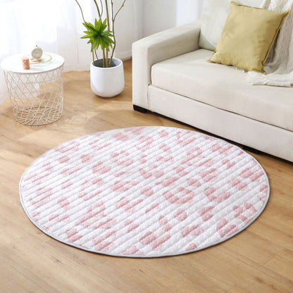 Hakuna Matte Gesteppte Krabbeldecke | Wild Cat Nude Design | 1,5 m Durchmesser - heartbeat - Spielmatten
