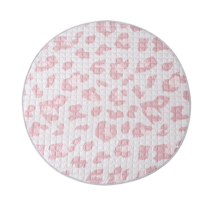 Hakuna Matte Gesteppte Krabbeldecke | Wild Cat Nude Design | 1,5 m Durchmesser - heartbeat - 
