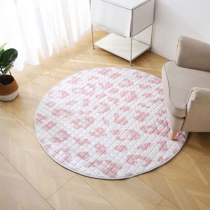 Hakuna Matte Gesteppte Krabbeldecke | Wild Cat Nude Design | 1,5 m Durchmesser - heartbeat - 