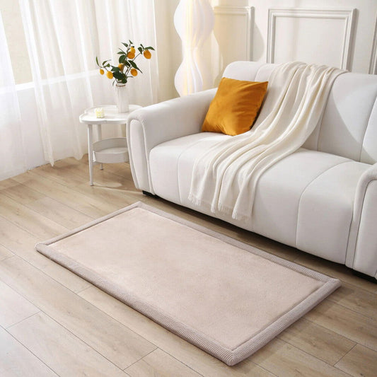 Hakuna Matte Gesteppte Samtmatte | Wolkenweich mit Memory-Schaum | Rosa | 150 x 80 cm - heartbeat - Spielmatten