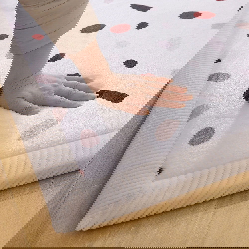 Hakuna Matte Samtmatte | Wolkenweich mit Memory-Schaum | 200 x 150 cm | Confetti Design - heartbeat - 