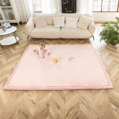 Hakuna Matte Samtmatte | Wolkenweich mit Memory-Schaum | 2 m x 1,5 m | Pink - heartbeat - Spielmatten